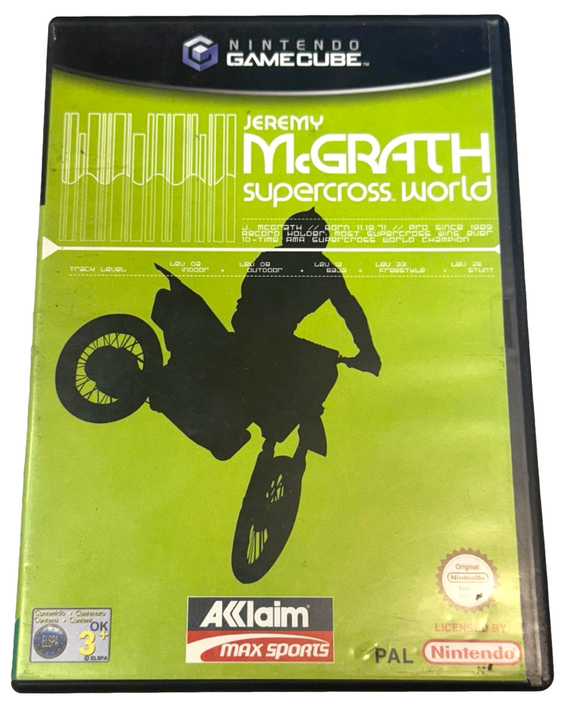 Jeremy McGrath Supercross World Nintendo Gamecube PAL *Complete* (Preowned)