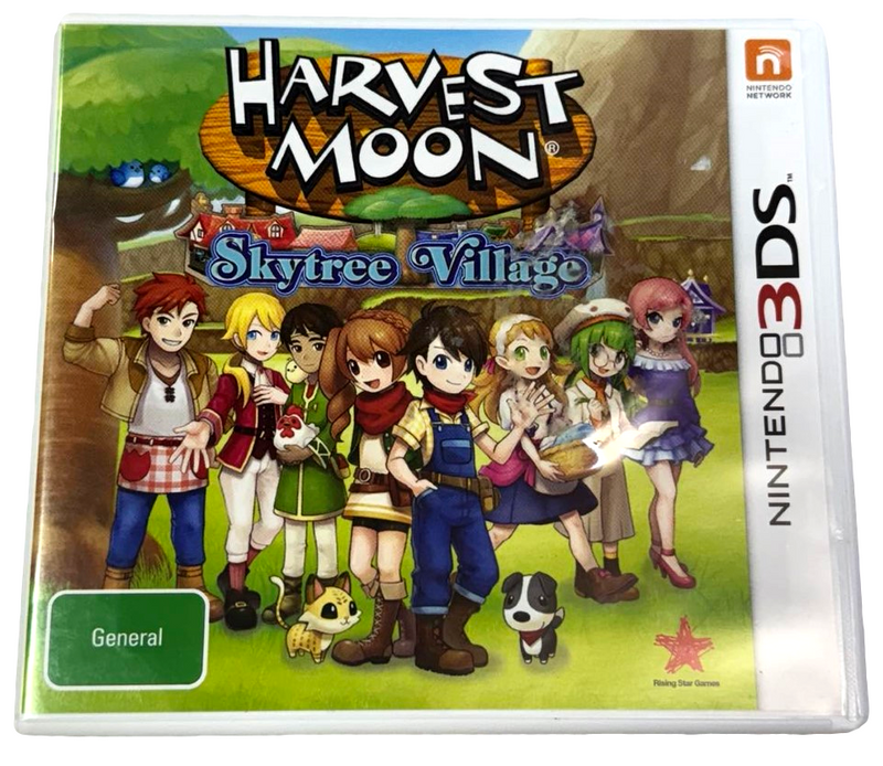 Harvest Moon Skytree Village Nintendo 3DS 2DS Game (Preowned)