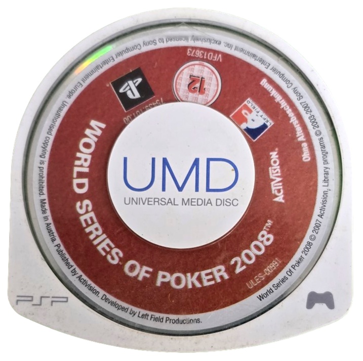 World Series Of Poker 2008 Sony PSP Game Disc Only (Preowned)