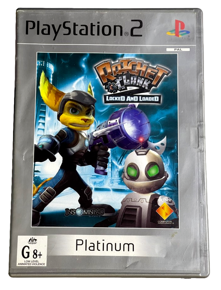 Ratchet and Clank 2 locked and Loaded PS2 (Platinum) PAL *Complete* (Preowned)