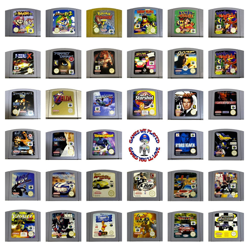 N64 Nintendo 64 Genuine Games - PAL B Grade Cartridge Dropdown Selection