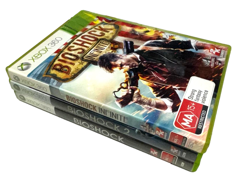 Bioshock Bundle 1, 2 and Infinite XBOX 360 PAL (Preowned)