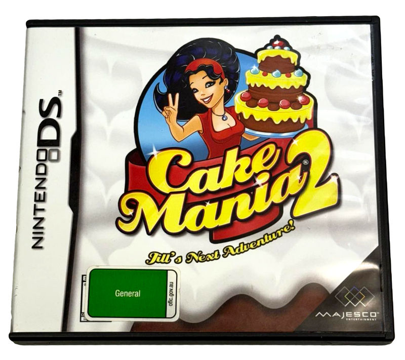 Cake Mania 2 Nintendo DS 2DS 3DS Game *No Manual* (Preowned)