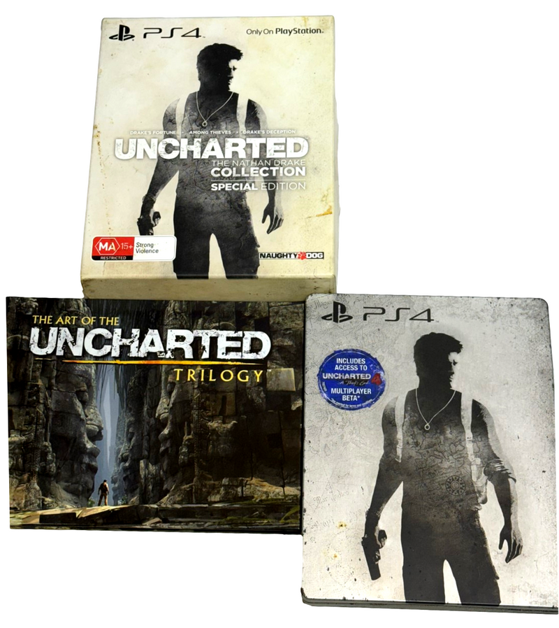 Uncharted The Nathan Drake Collection Sony PS4 Steelbook Special Edition (Preowned)