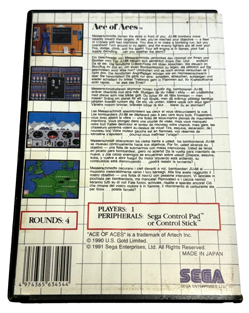 Ace of Aces Sega Master System *Complete*