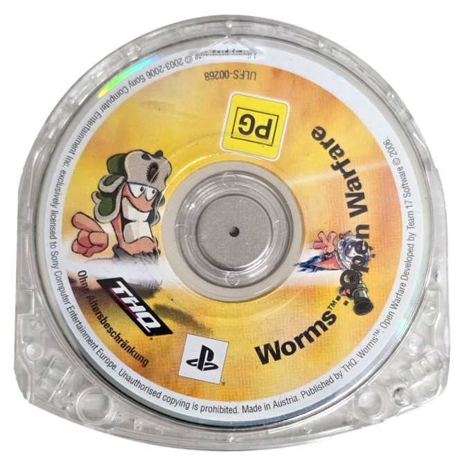 Worms Open Warfare Sony PSP Game Disc Only (Preowned)