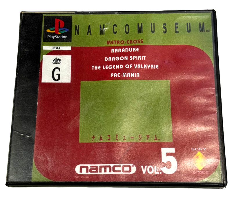 Namco Museum Vol 5 PS1 PS2 PS3 PAL *Ex Rental* (Preowned)