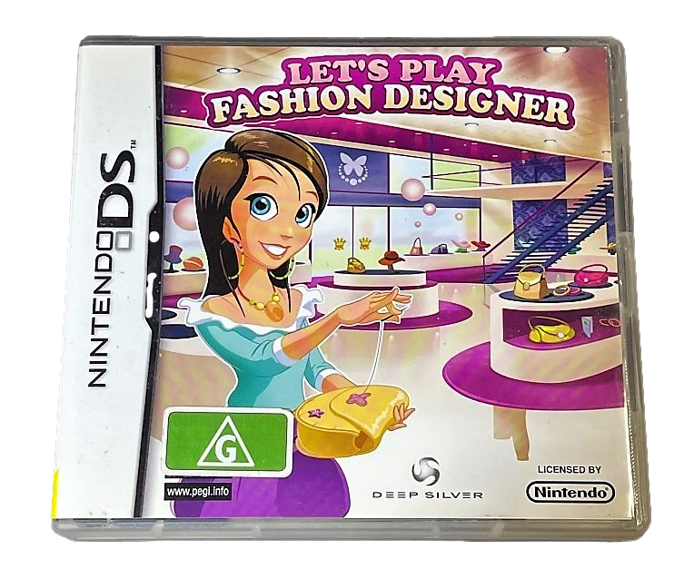 Let's Play Fashion Designer Nintendo DS 2DS 3DS Game *Complete* (Preowned)