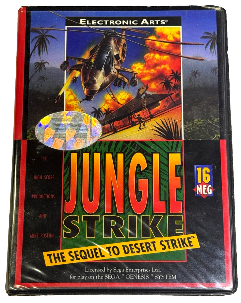 Jungle Strike The Sequel to Desert Strike Sega Mega Drive *Complete* (Preowned)