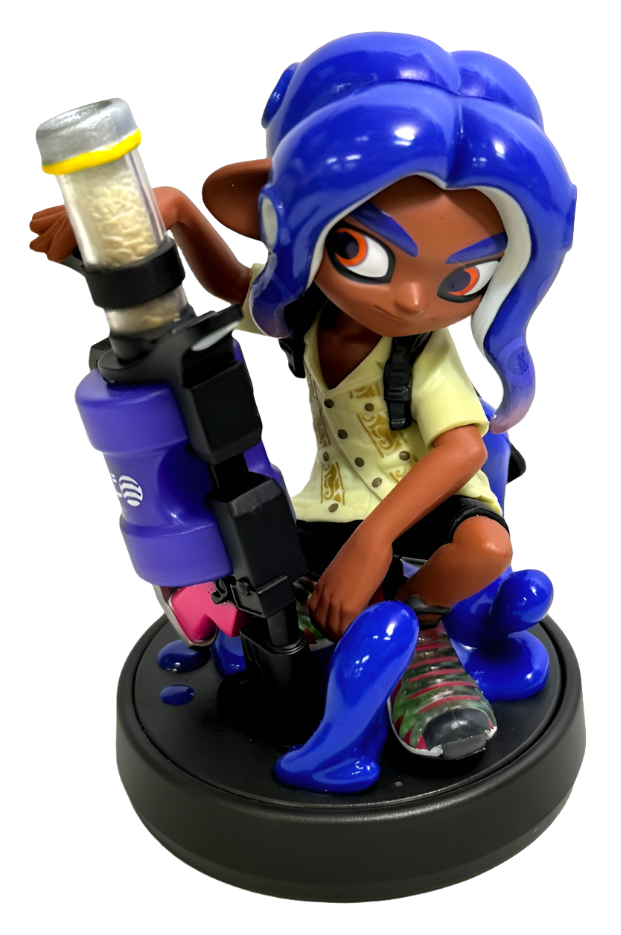 Splatoon Collection Blue Octoling Nintendo Amiibo Loose (Preowned)