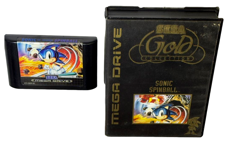 Sonic Spinball Sega Mega Drive *No Manual* Gold Collection (Preowned)