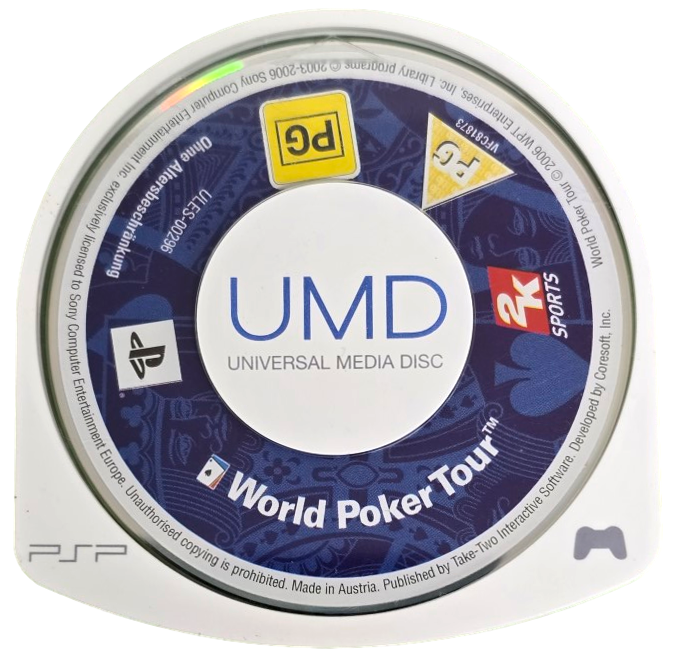 World Poker Tour Sony PSP Game Disc Only (Preowned)