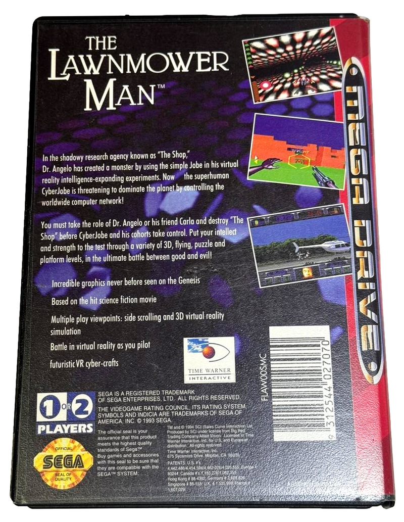 The Lawnmower Man Sega Mega Drive *Complete* (Preowned)