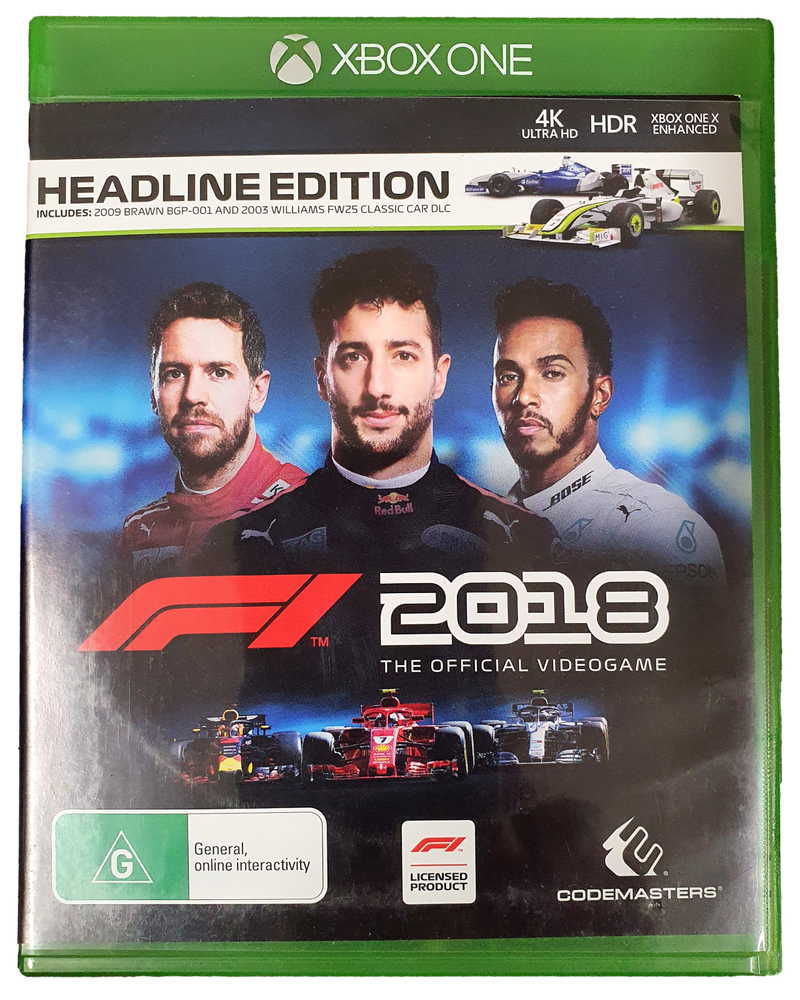 Xbox one f1 outlet 2018