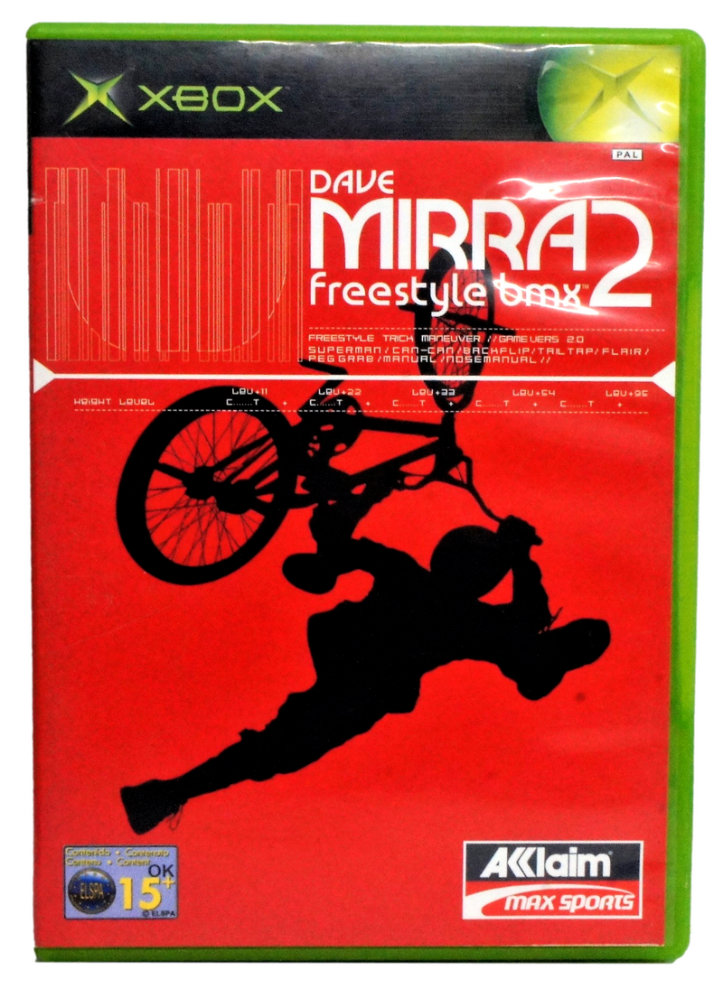 Dave Mirra Freestyle BMX 2 XBOX Original PAL *No Manual* (Preowned)