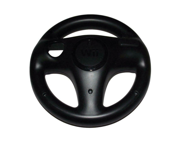 Black Steering Wheel Wii Genuine Nintendo Wii U Mario Kart RVL-024 (Preowned)