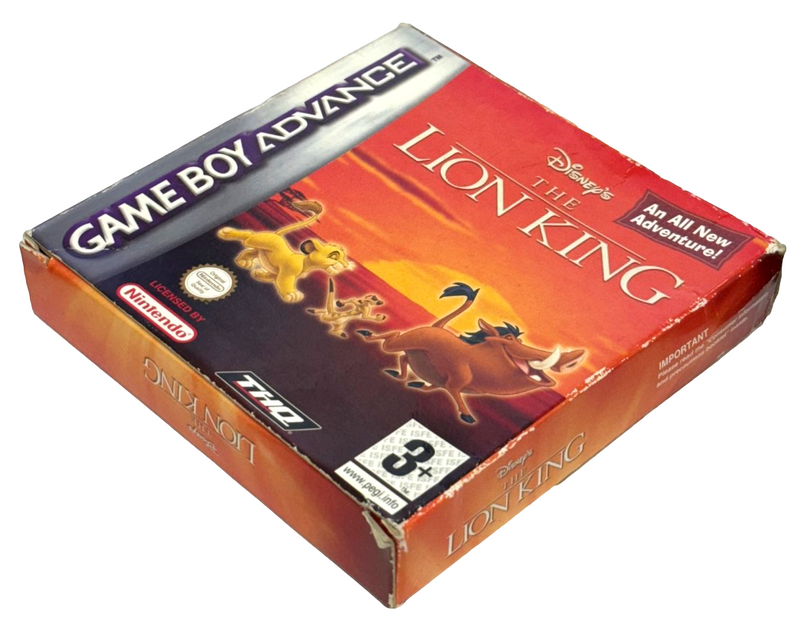 The Lion King Nintendo Gameboy Advance GBA *No Manual* Boxed (Preowned)