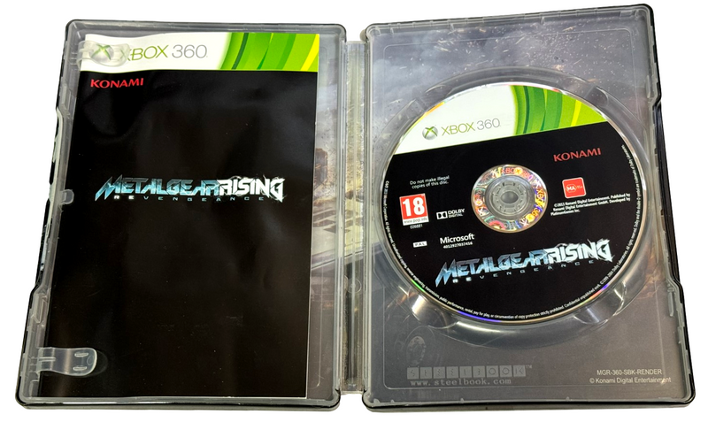 Metal Gear Rising: Revengeance XBOX 360 PAL Steelbook (Preowned)