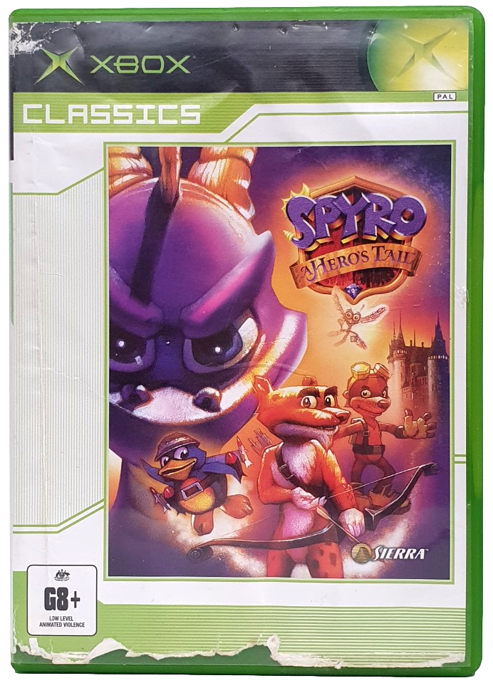 Spyro A Hero's Tail XBOX Original PAL *No Manual* Tattered Cover (Preowned)