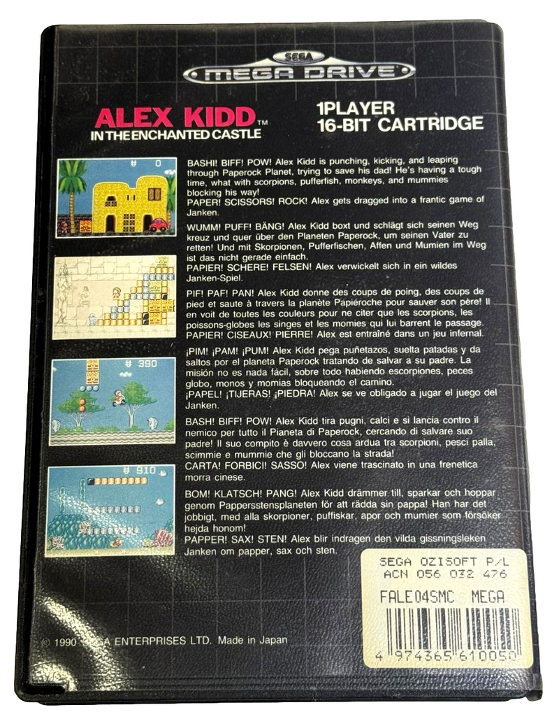 Alex Kidd in the Enchanted Castle Sega Mega Drive *Complete* (Preowned)