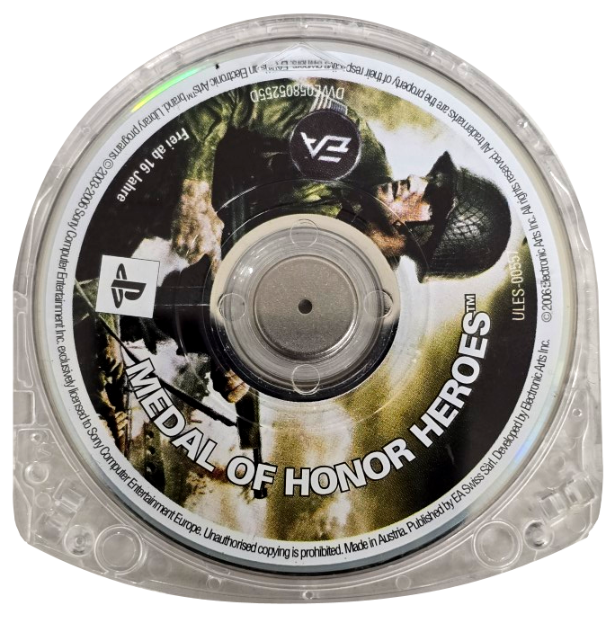 Medal Of Honor Heroes Sony PSP Game Disc Only (Preowned)