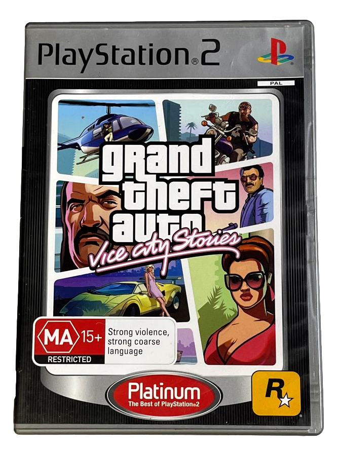 Grand Theft Auto Vice City Stories PS2 (Platinum) PAL *No Manual or Map* (Preowned)