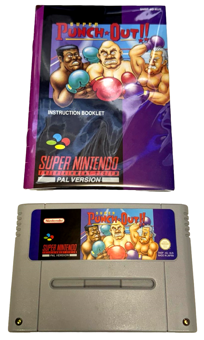 Super Punch Out Nintendo SNES PAL *Cart and Manual* (Preowned)