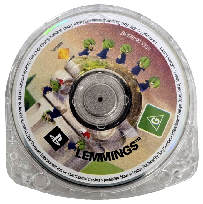 Lemmings Sony PSP Game Disc Only (Preowned)