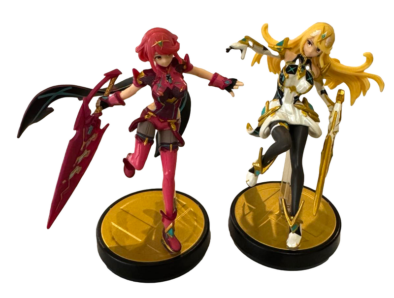 Super Smash Bros Collection N0.92 Pyra & Mythra Nintendo Amiibo Loose (Preowned)