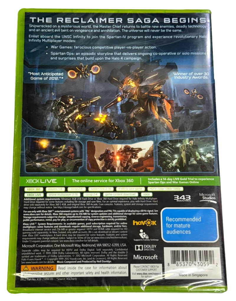 Halo 4 XBOX 360 PAL *Sealed*