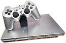 Silver Playstation 2 Slim PS2 Console + Dual Shock Controller + HDMI Adapter PAL0