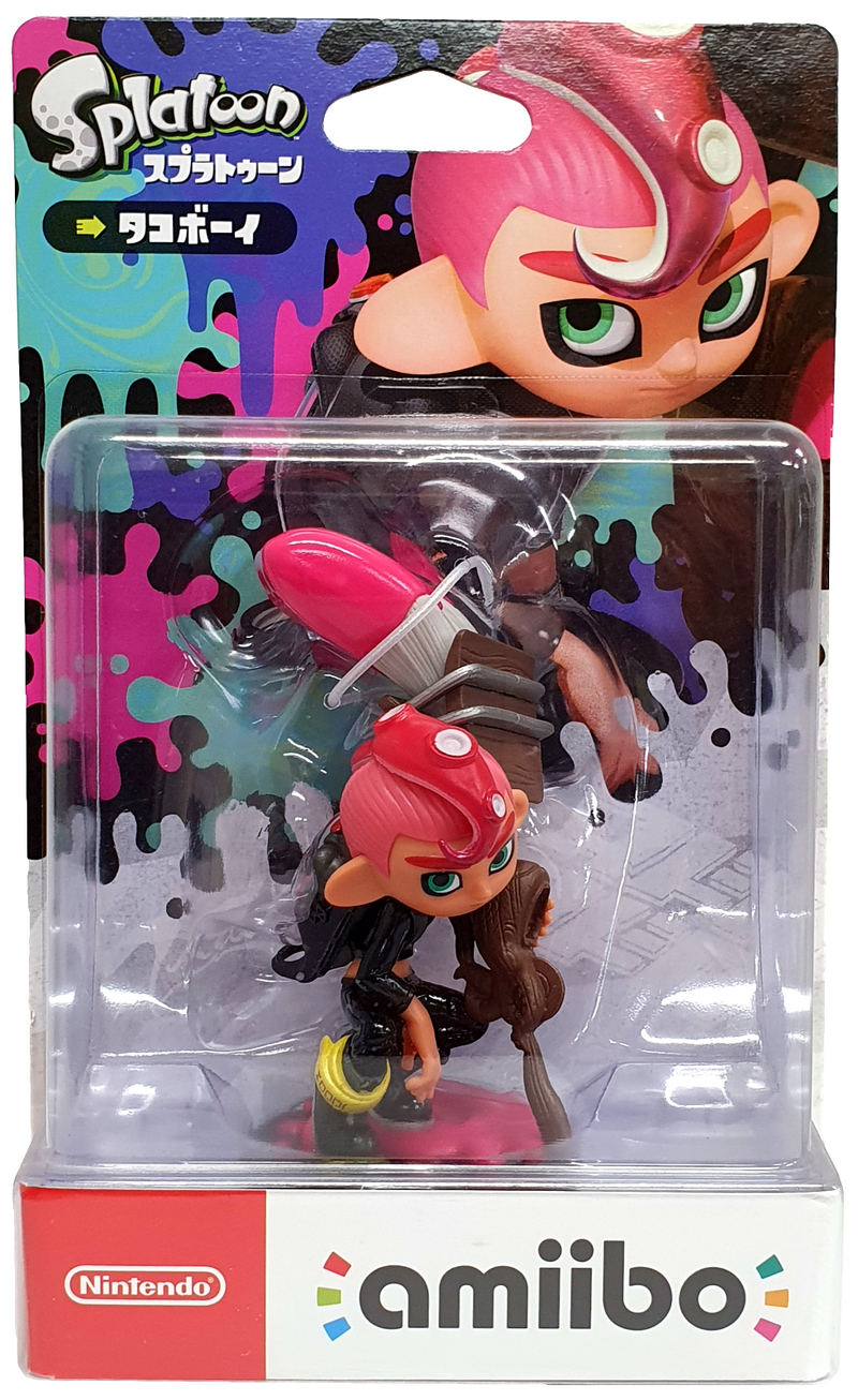 Splatoon Collection Octoling Boy Pink Nintendo Amiibo Boxed Japanese Stock