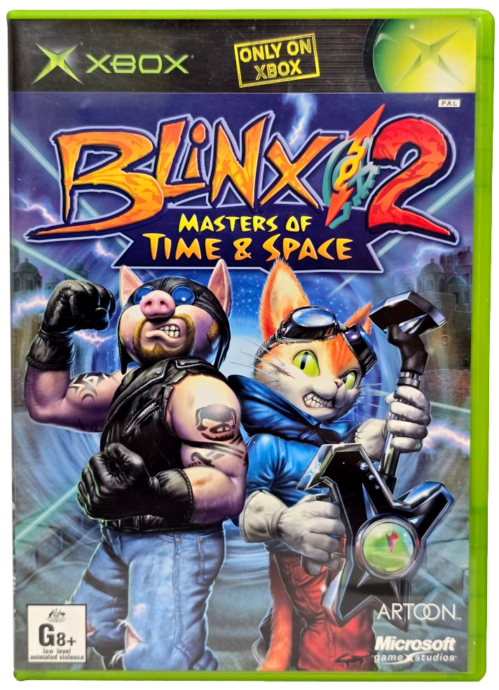 Blinx 2 Masters Of Time And Space XBOX Original PAL *Complete* (Preowned)