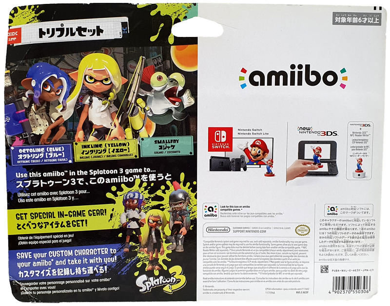 Splatoon 3 Octoling Inkling and Smallfry Nintendo Amiibo Boxed Japanese Stock