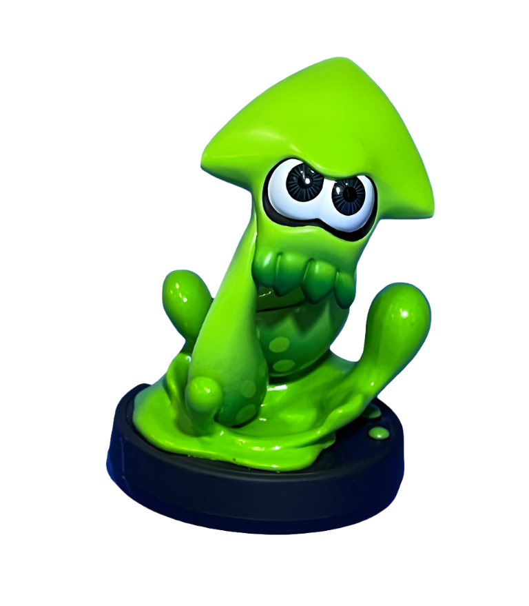 Splatoon Collection Green Inkling Squid (2015) Nintendo Amiibo Loose (Preowned)