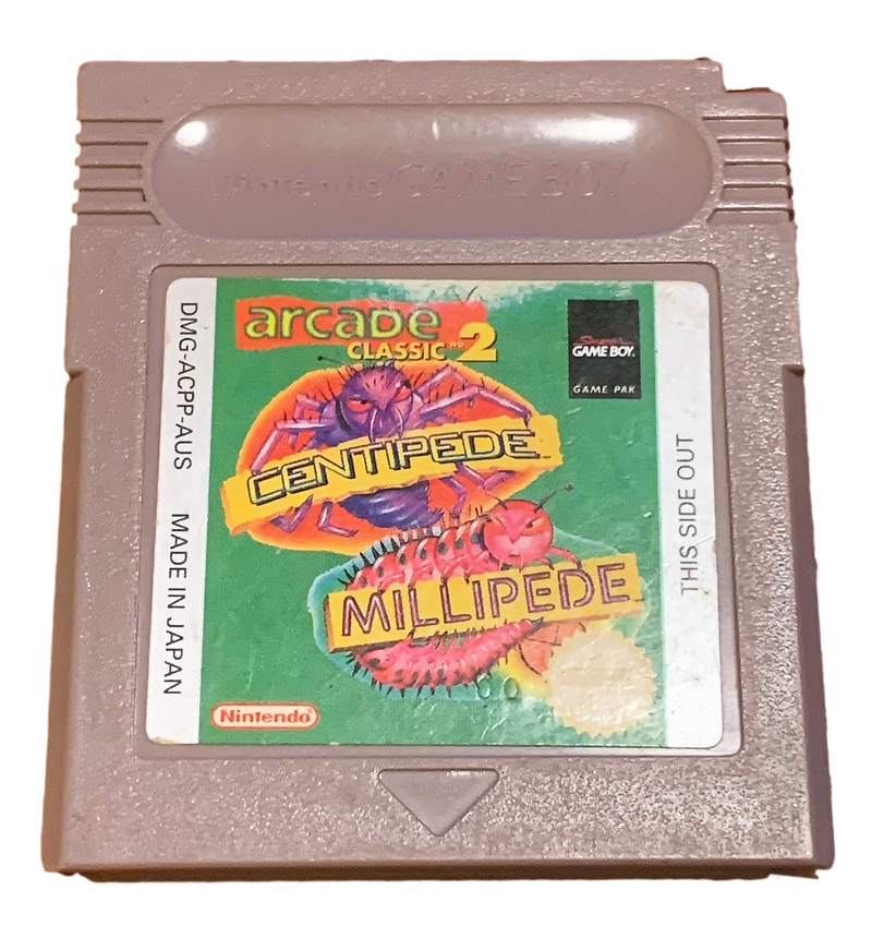 Centipede Millipede Nintendo Gameboy Cartridge