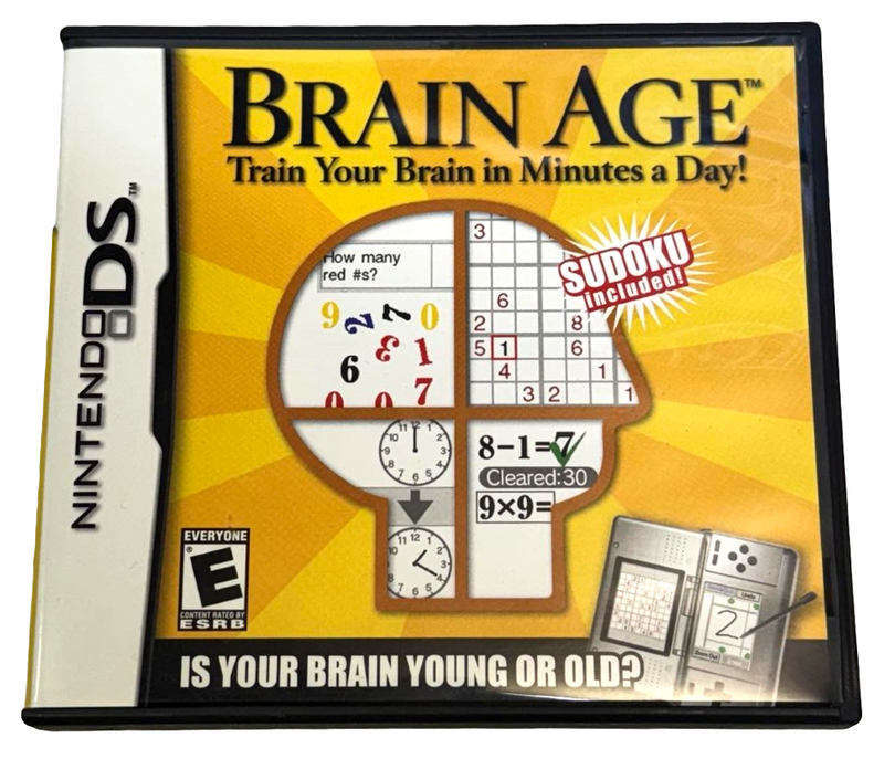 Brain Age Nintendo DS 2DS 3DS Game *Complete* (Preowned)