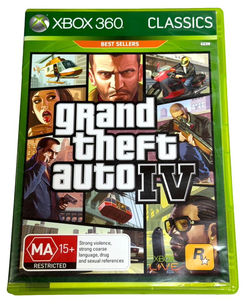 Grand Theft Auto IV XBOX 360 PAL *Map and Manual* (Preowned)
