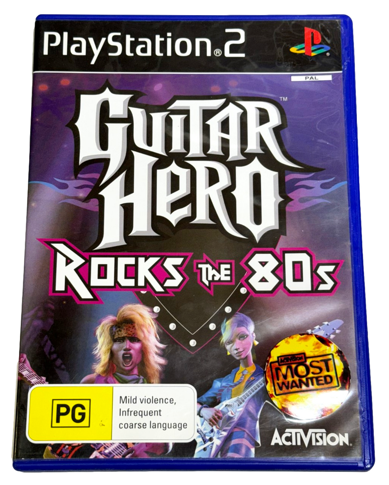 Guitar Hero Rocks the 80s Sony PS2 PAL *Complete* (Preowned)