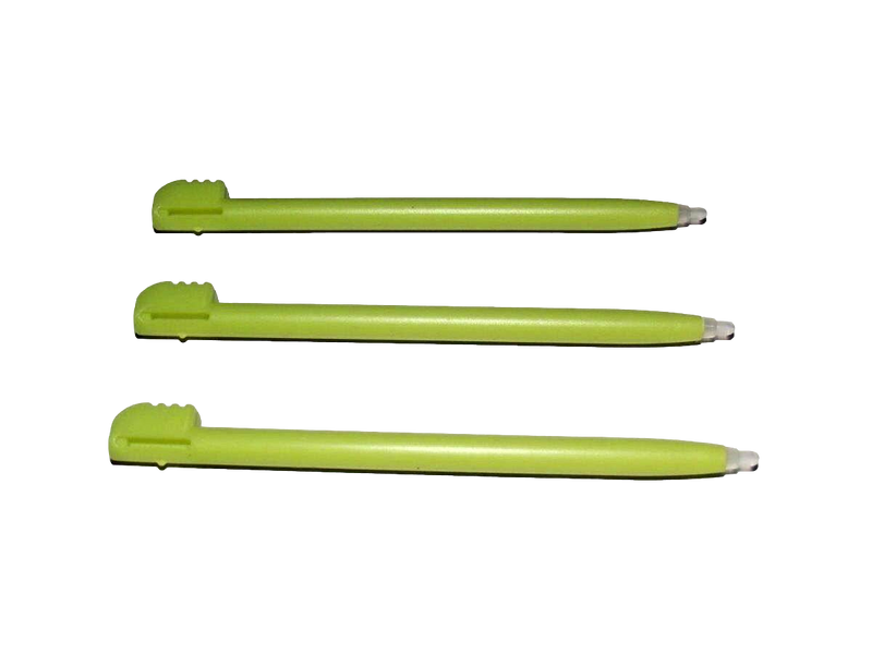3 x Lime Green Touch Screen Stylus Nintendo DS / DS Lite
