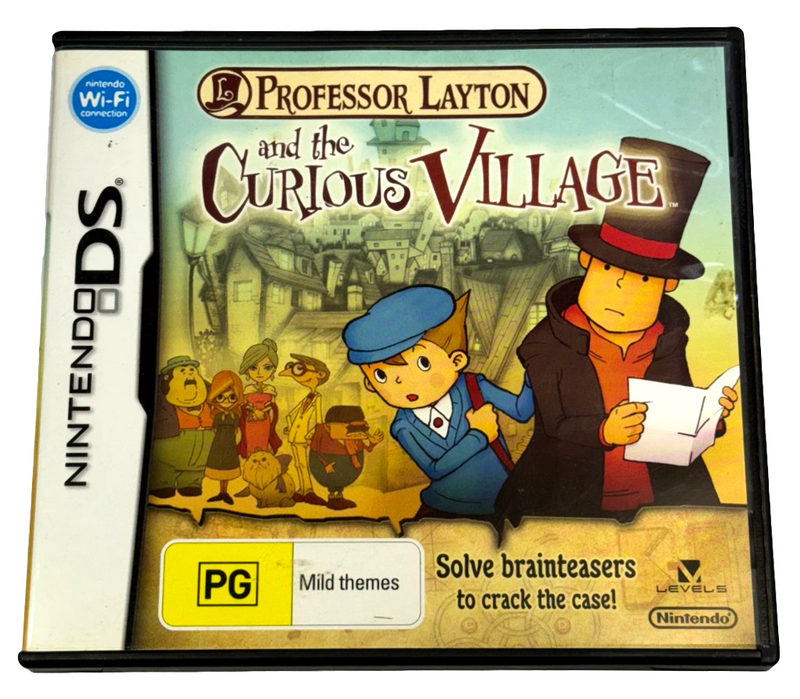 Professor Layton and the Curious Village Nintendo DS 2DS 3DS Game *Complete* (Preowned)