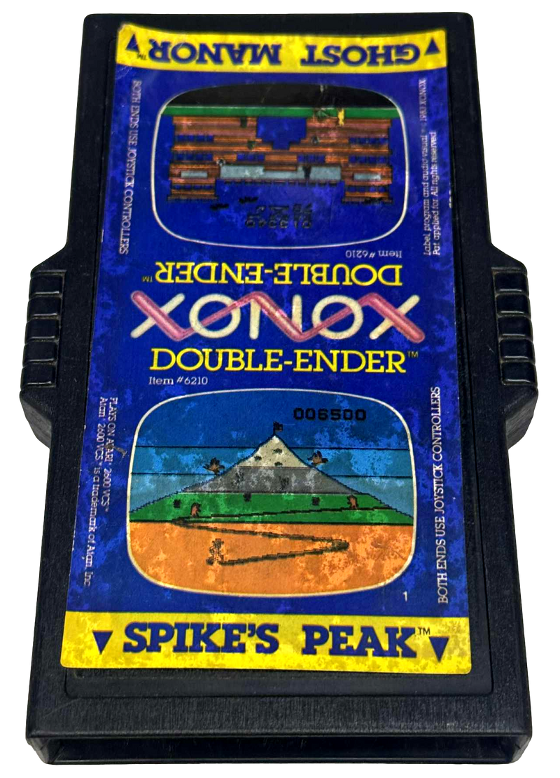 XONOX Double Ender Ghost Manor / Spike's Peak Atari 2600 *Cartridge Only*