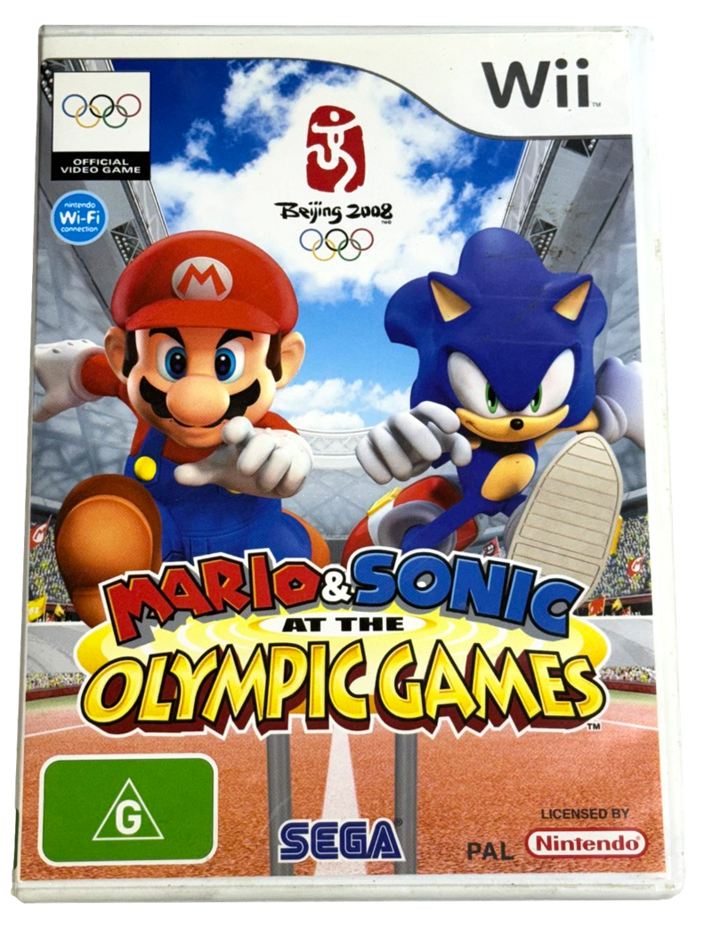 Mario & Sonic at the Olympic Games Nintendo Wii PAL *No Manual* Wii U Compatible (Preowned)