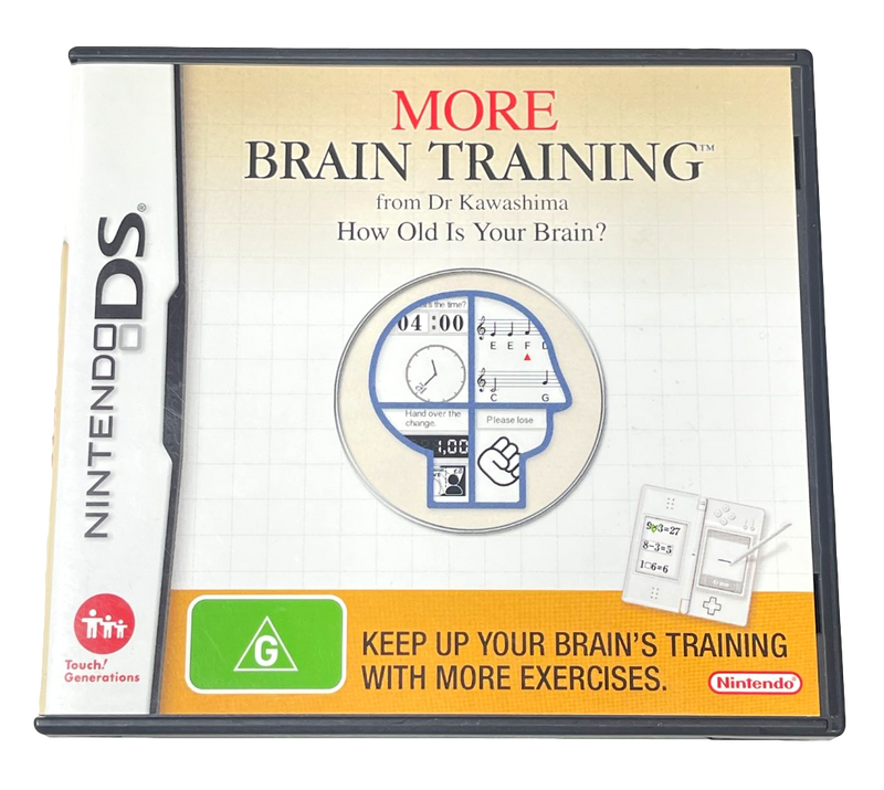 More Brain Training Nintendo DS 2DS 3DS Game *No Manual* (Pre-Owned)