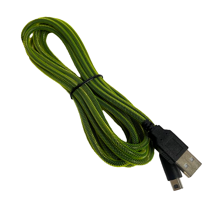 3 Metre USB Charger Cable for Nintendo 3DS 2DS DSi XL Charge Power Sync Green