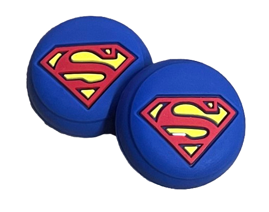 Thumb Grips x 2 For PS4 PS5 XBOXONE Xbox Series X Toggle Cover Cap Blue Superman