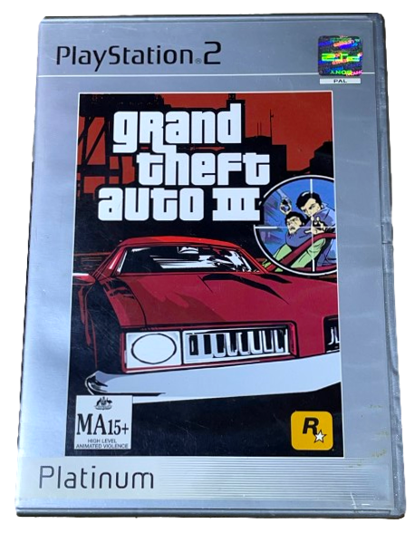 Grand Theft Auto III PS2 (Platinum) PAL *Complete with Manual and Map* (Preowned)