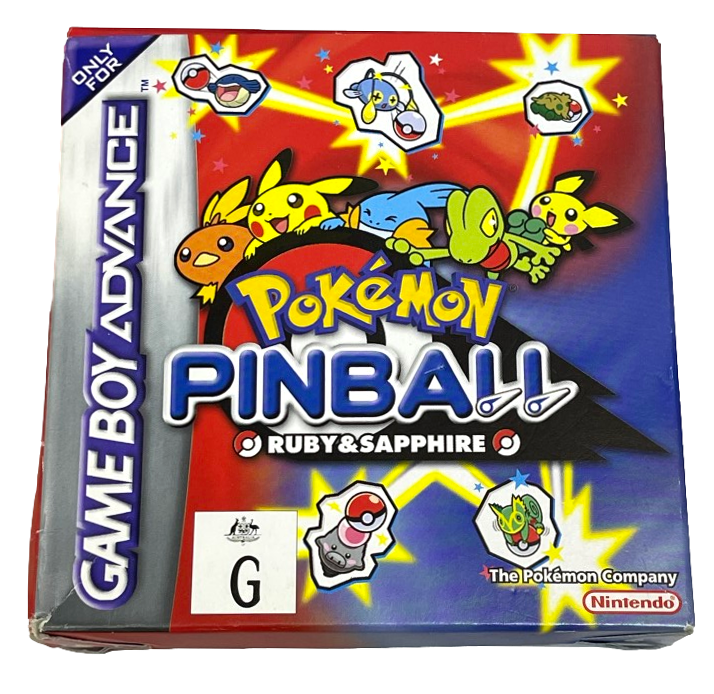 Pokemon Pinball Ruby & Sapphire Nintendo Gameboy Advance GBA *Complete* Boxed (Preowned)
