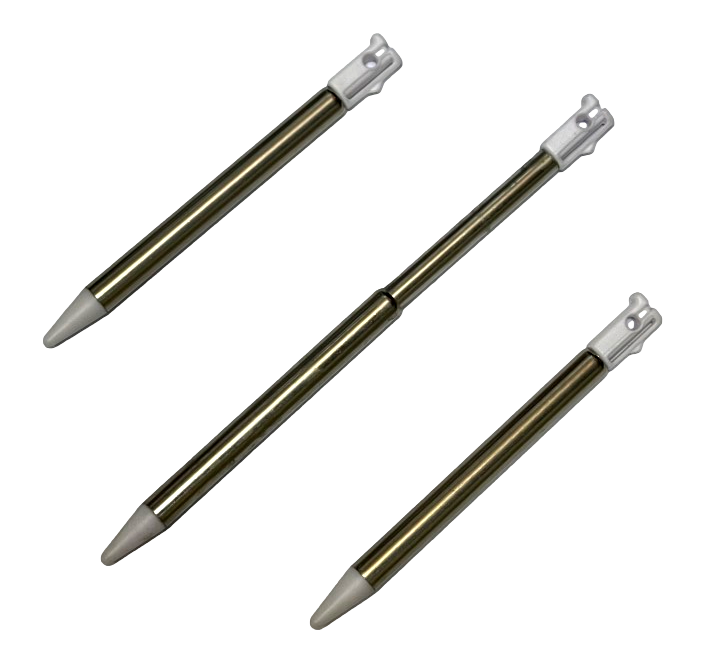 3 x White Retractable Touch Screen Stylus for Nintendo Original 3DS