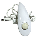 Genuine Nintendo White Wii Nunchuck Remote (RVL 004) Num Chuck (Preowned)